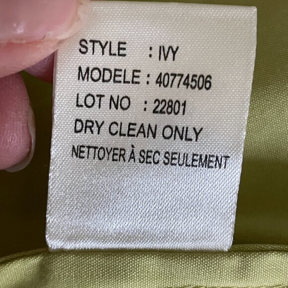 Theory Stretch Cotton "Ivy" Shirt Blouse-Pale Chartreuse Green-Sz 0/XS - Picture 8 of 8